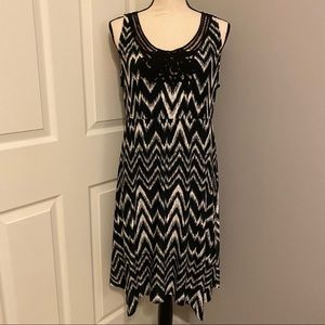 SOMA Crocheted Handkerchief Hem Sleeveless Dress